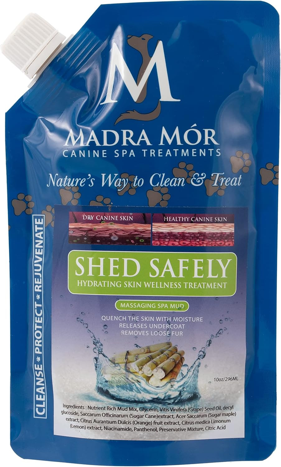 Madra Mor Pet Energise Shed Safely Mud, 296 ml