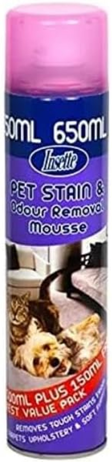 Insette Pet Stain & Odour Removal Mousse - 650ml