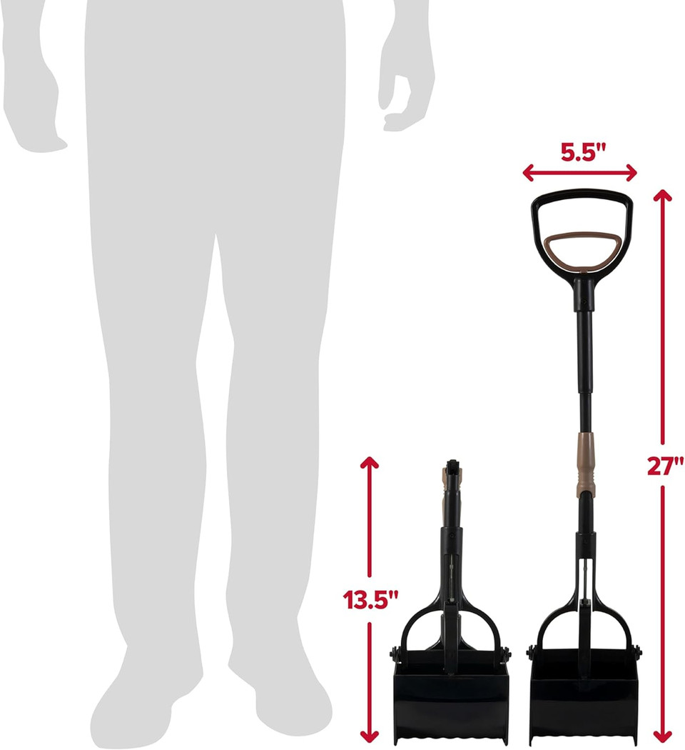 Arm & Hammer Pooper Scooper Claw Scoop Dog Poop Scooper for Yard Pet Waste Management System