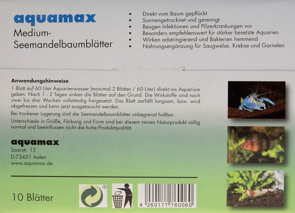 Aquamax 007 Sea Almond Leaves, M