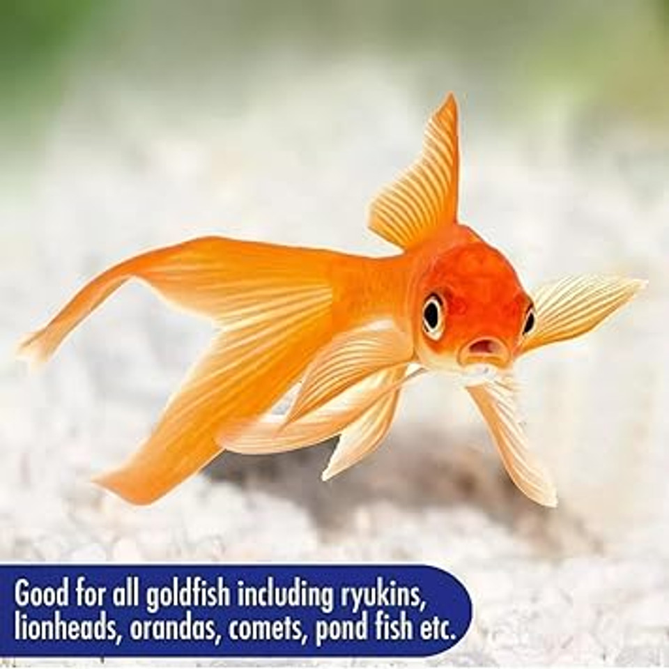 AQUARIAN Complete Nutrition, Aquarium Goldfish Food Pellets Also Suitable For Small Pond Fish, 100 g Bag