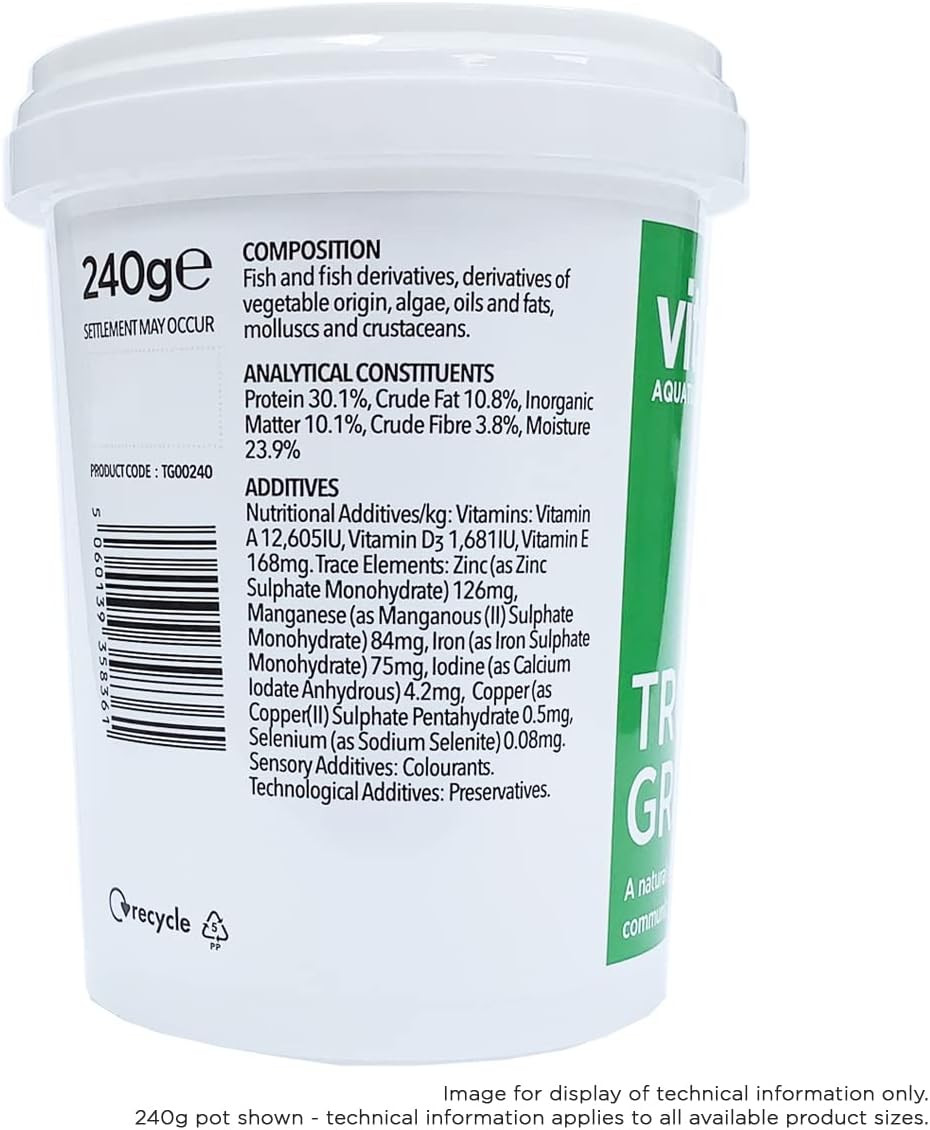 Vitalis Tropical Grazer Mini 240g Fish Food