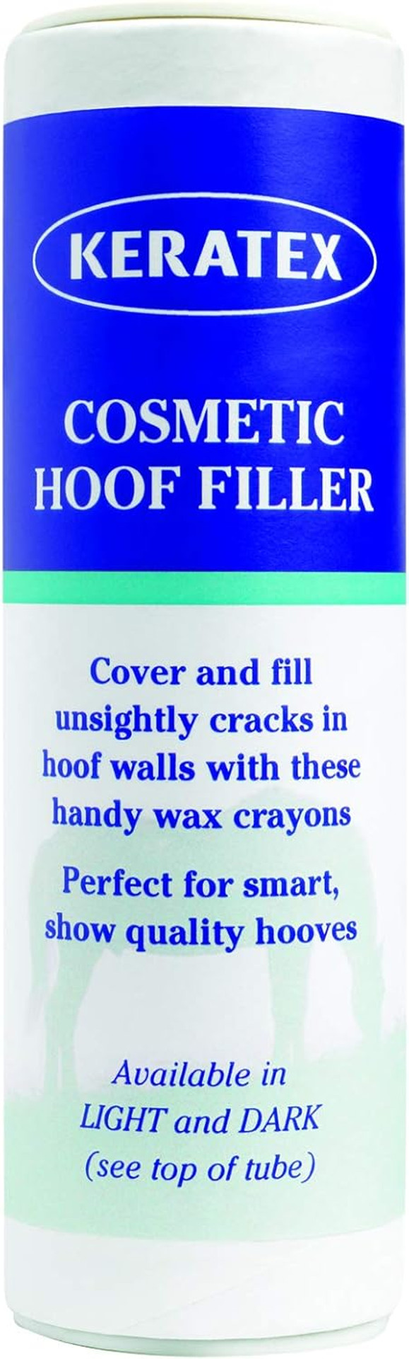 Keratex Cosmetic Hoof Filler 60g Dark Hooves - Clear, Regular