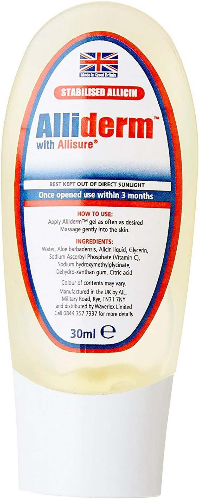 Allicin Max Alliderm Gel 30ml (Pack of 3)