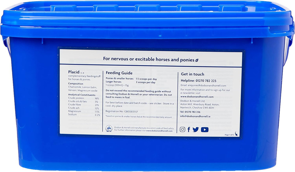 Dodson & Horrell Placid Horse Supplement 1kg