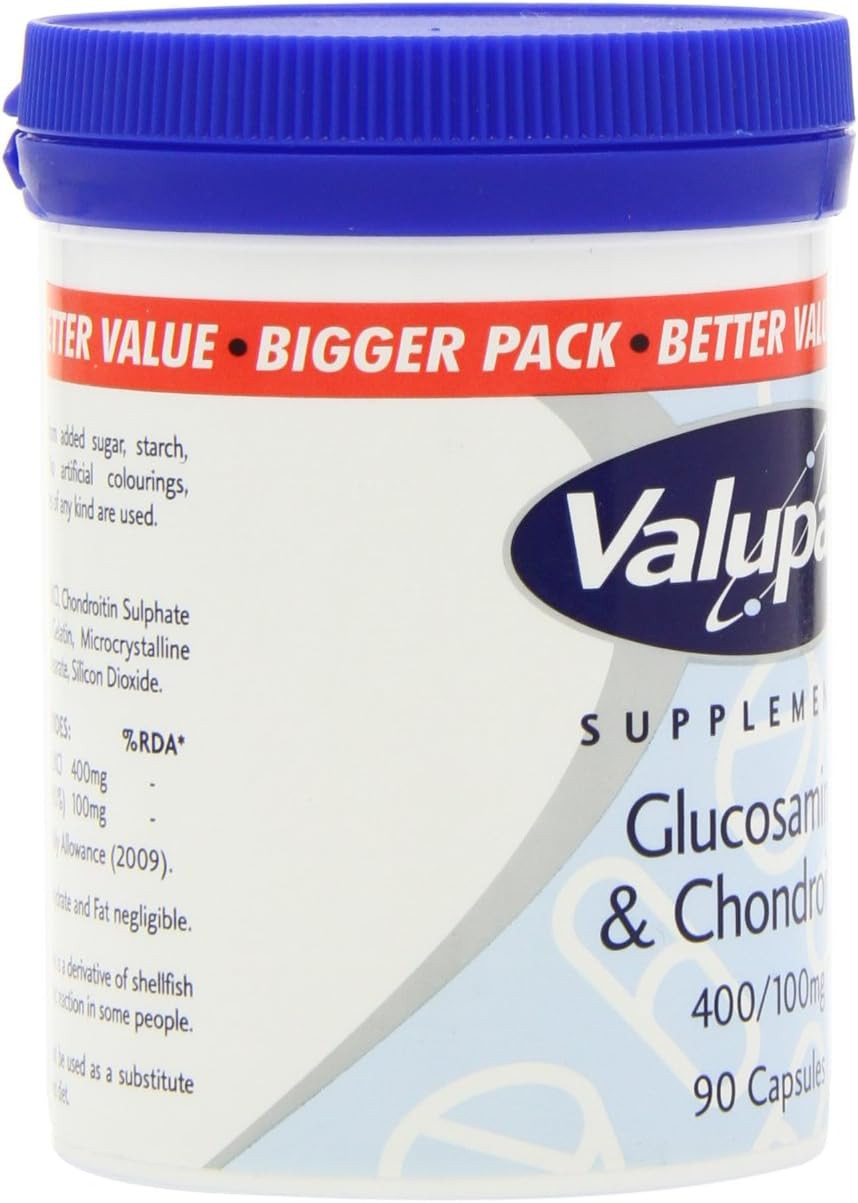 Valupak Glucosamine &Chondroitin 400/100mg 90 Capsules