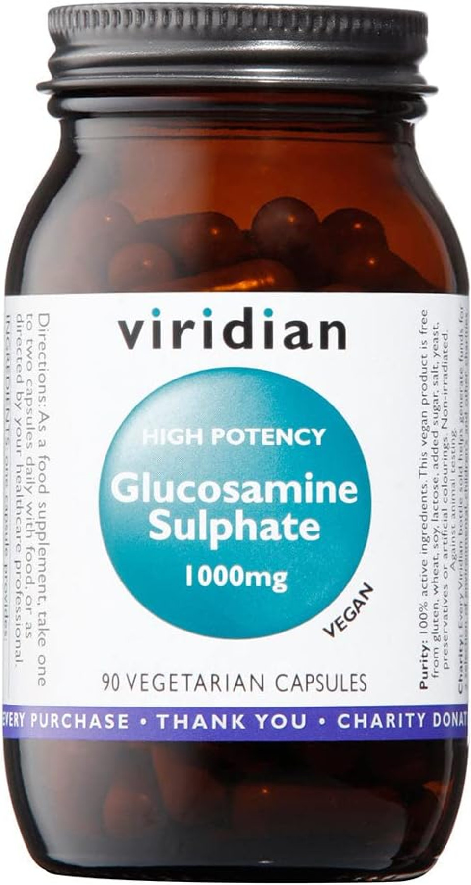 Viridian High Potency Glucosamine Sulphate 90 caps