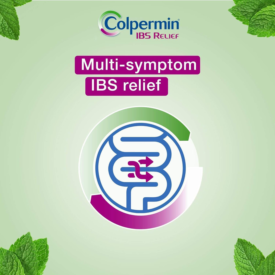 Colpermin IBS Relief - Peppermint Oil Capsules for Irritable Bowel Syndrome  Colpermin Capsules - 100 Pack