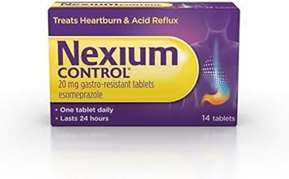 Nexiumms Control Heartburn and Acid Reflux Relief Tablets, 20mg, Pack of 28