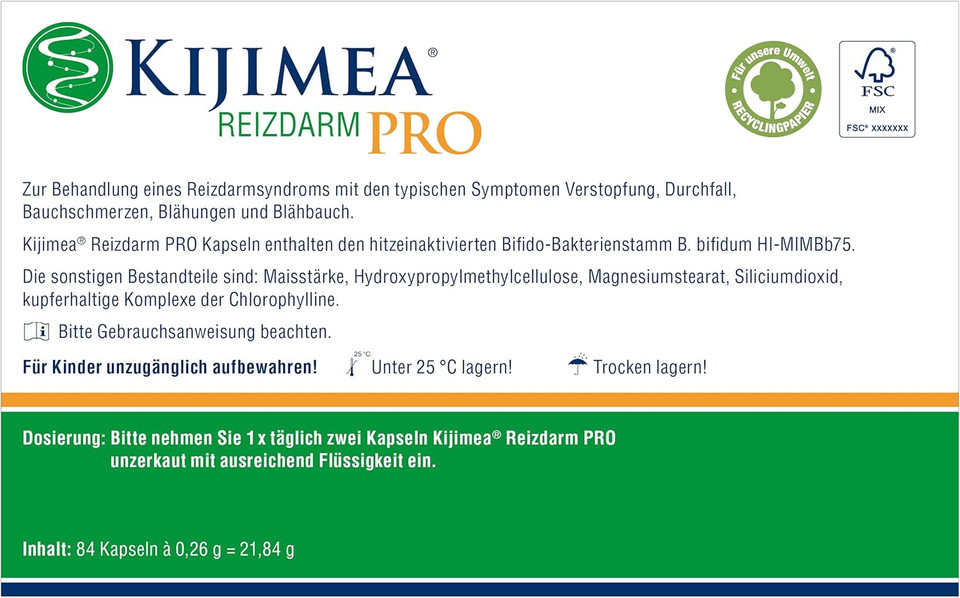 Kijimea Colon Irritabile Pro Dispositivo Medico, 84 Capsule