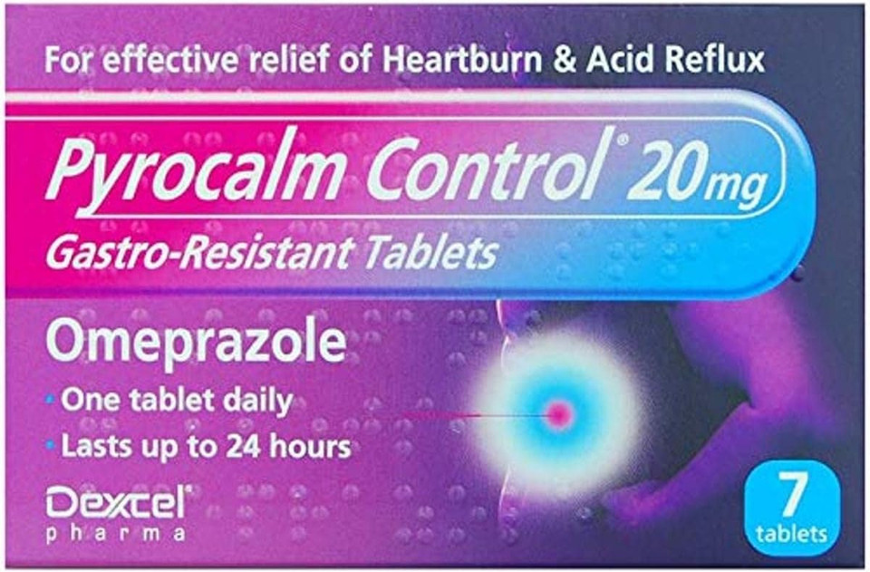 Pyrocalm Control Gastro-Resistant Tablets 20mg, 7 Tablets