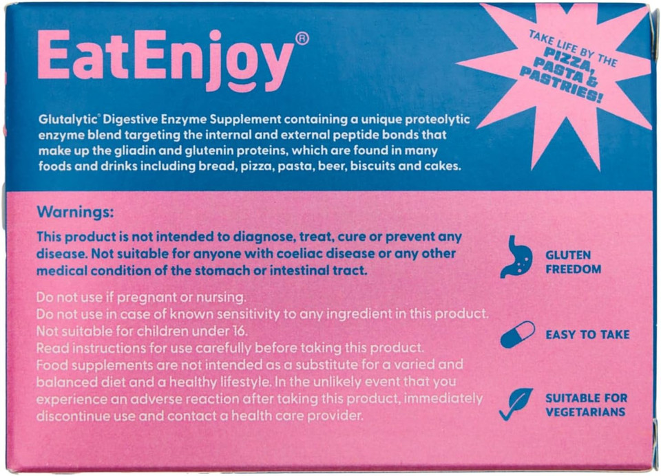 EatEnjoy Glutalytic Digestive Enzyme Supplement | 20 Capsules