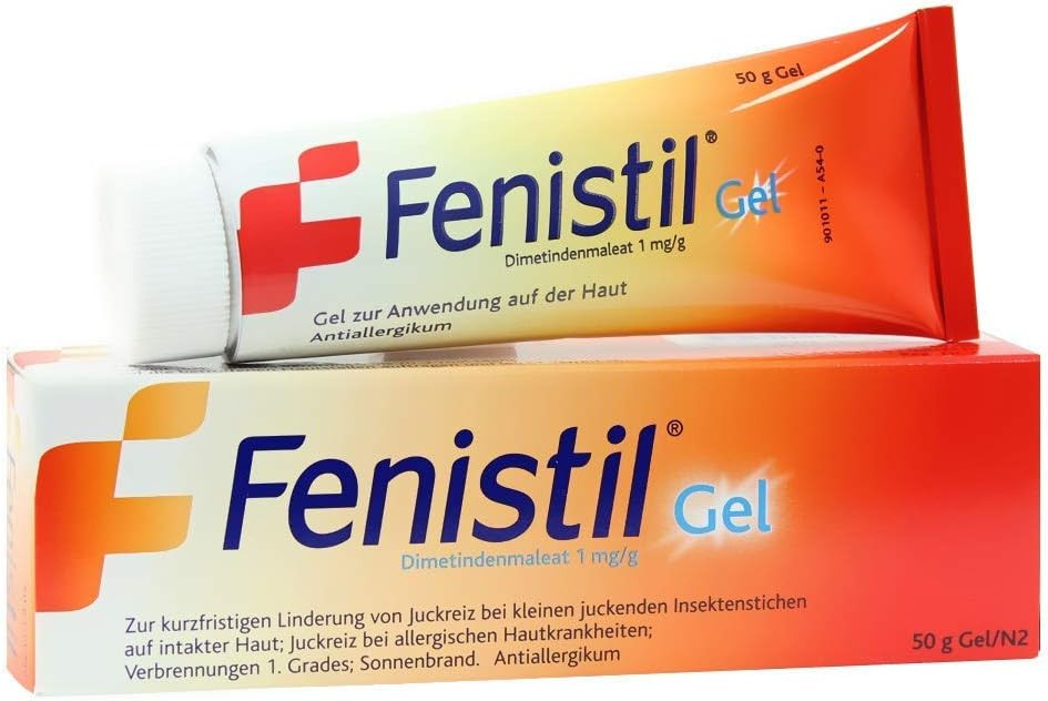 FENISTIL Gel 50g Fast Relief Itching Skin, Rashes, Insect Bites, Skinburns