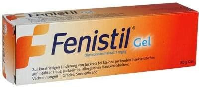 FENISTIL Gel 50g Fast Relief Itching Skin, Rashes, Insect Bites, Skinburns