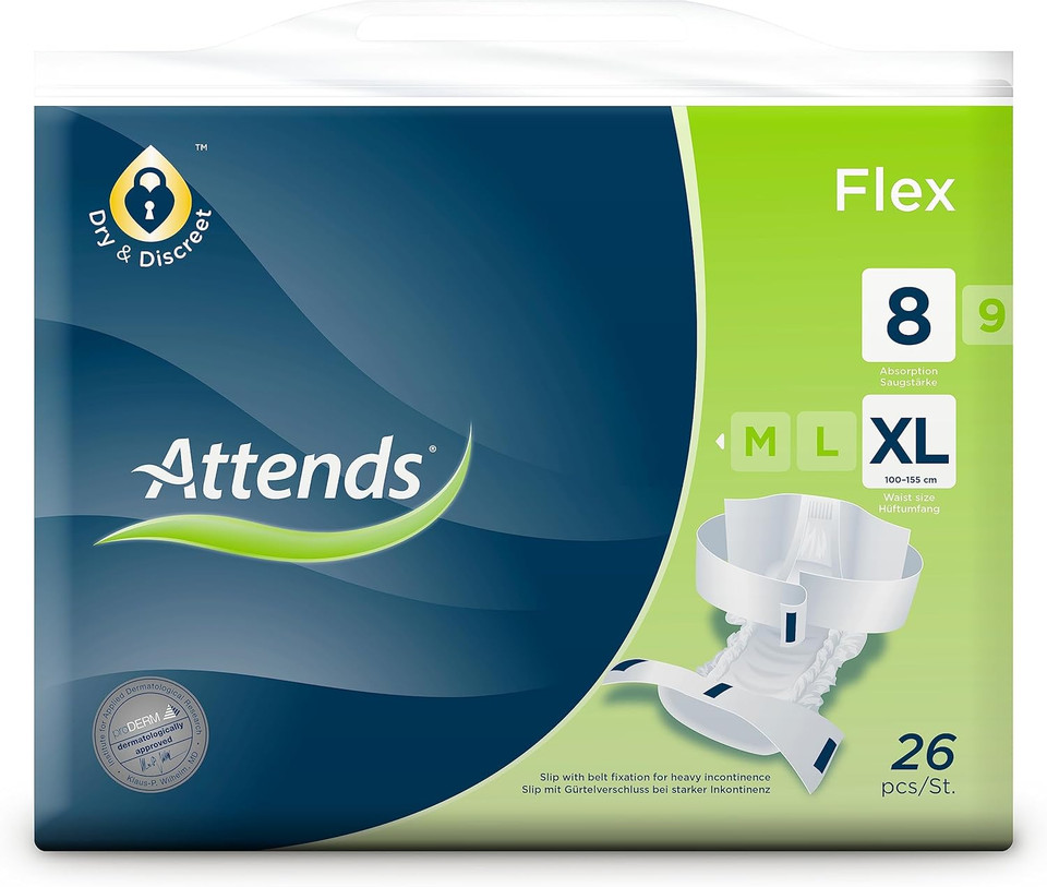 Attends X-Large Flex 8 Belted Pad