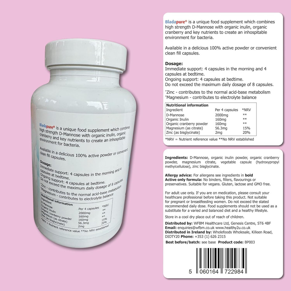 Bladapure D'Mannose - 60 Capsules