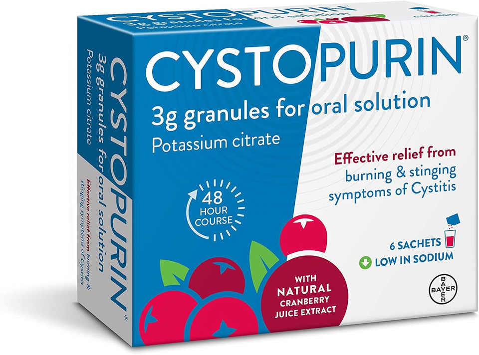 Cystopurin Cystitis Relief, Cranberry Flavour and Low in Sodium, 6 Sachets Cystopurin Cystitis Relief, Cranberry Flavour and Low in Sodium, 6 Sachets