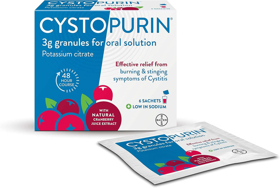 Cystopurin Cystitis Relief, Cranberry Flavour and Low in Sodium, 6 Sachets Cystopurin Cystitis Relief, Cranberry Flavour and Low in Sodium, 6 Sachets