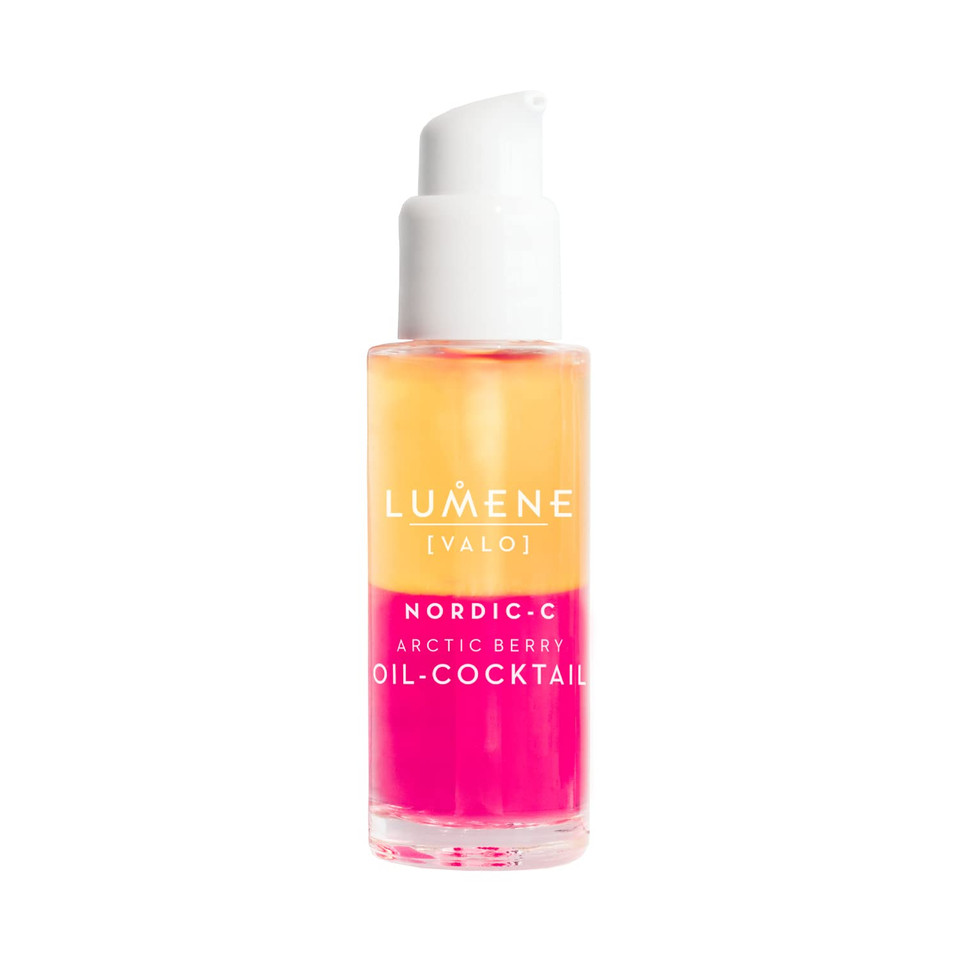 Lumene Nordic-C Arctic Berry Face Oil Cocktail - Antioxidant Serum Made Of Fatty Acids, Vitamin C, A, E + Vitamin B - Hydrating Serum For Glowing Skin + Even Skin Tone - Vegan Facial Oil (30Ml)