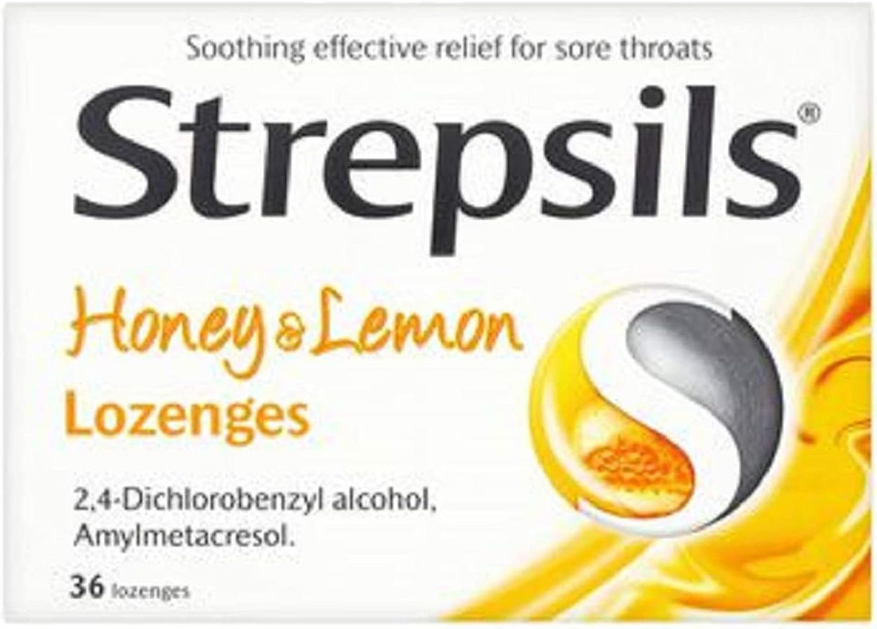 Strepsils Honey and Lemon Lozenges (36 Lozenges)