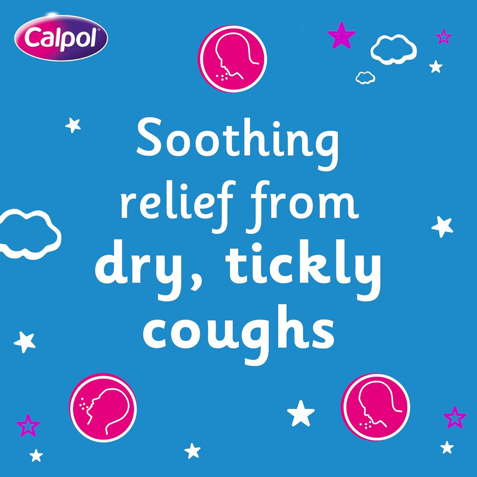 Calcough Children's Syrup, Cough & Sore Throat Relief for 1+ Year, Blackcurrant Flavour, 125ml