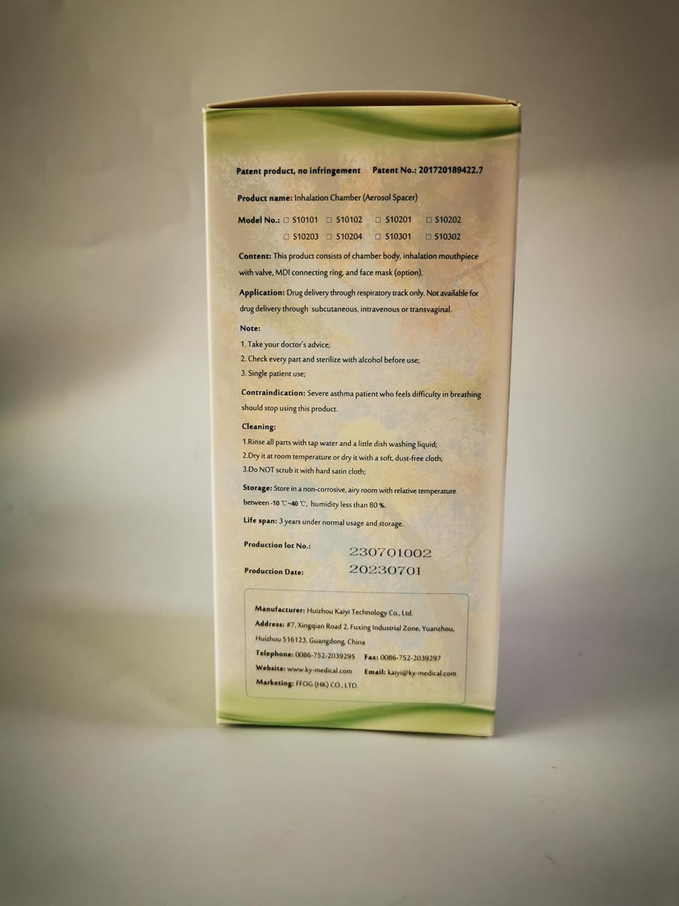 Aerosol Spacer Chamber - Compact Asthma Inhaler with Masks (Suitable for Children and Adults) (2)