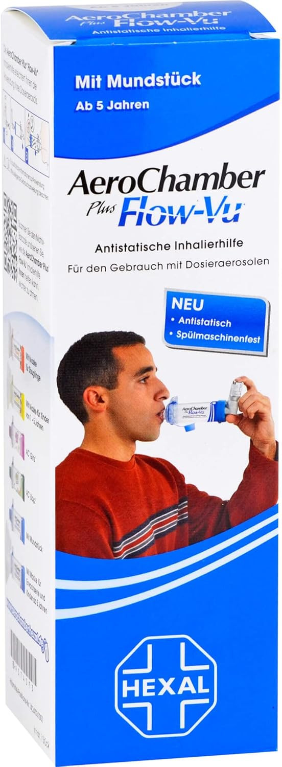 Aerochamber Inhalation Aid for Adults and Children with Mouthpiece, Pack of 1