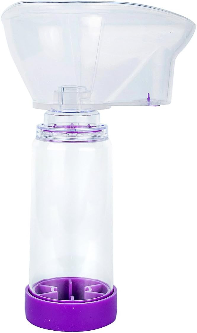 uwows Inhaler Spacer Aerochamber Chamber for Adult,Children,Aroesol Asthma,Three Size for Choose (Large)
