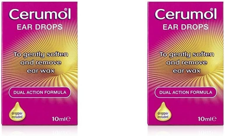 Cerumol Ear Drops, 10 ml, 163407 (Pack of 2)