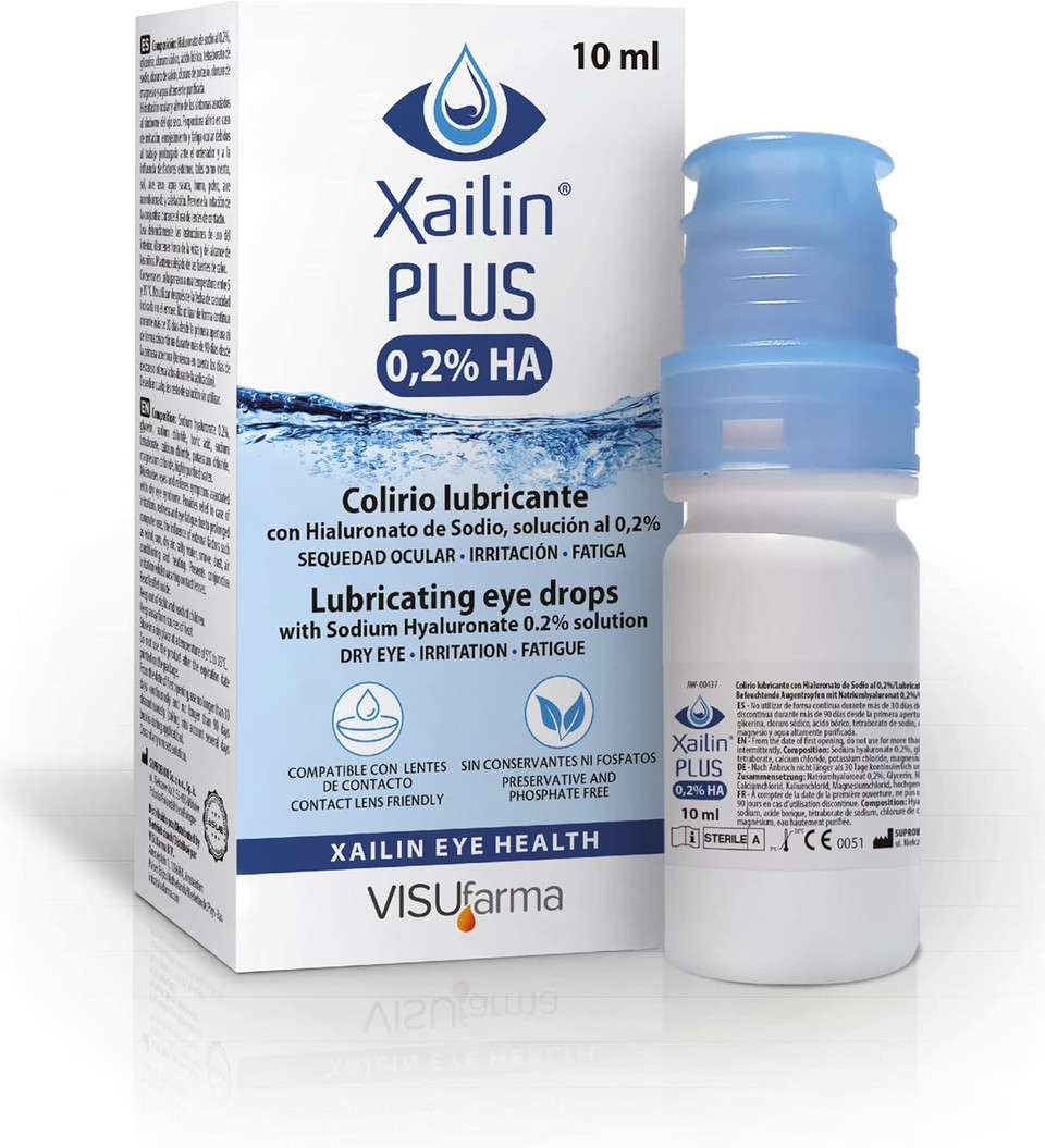 Xailin Plus 0.2% Eye Drops 10 Millilitres x3 Pack