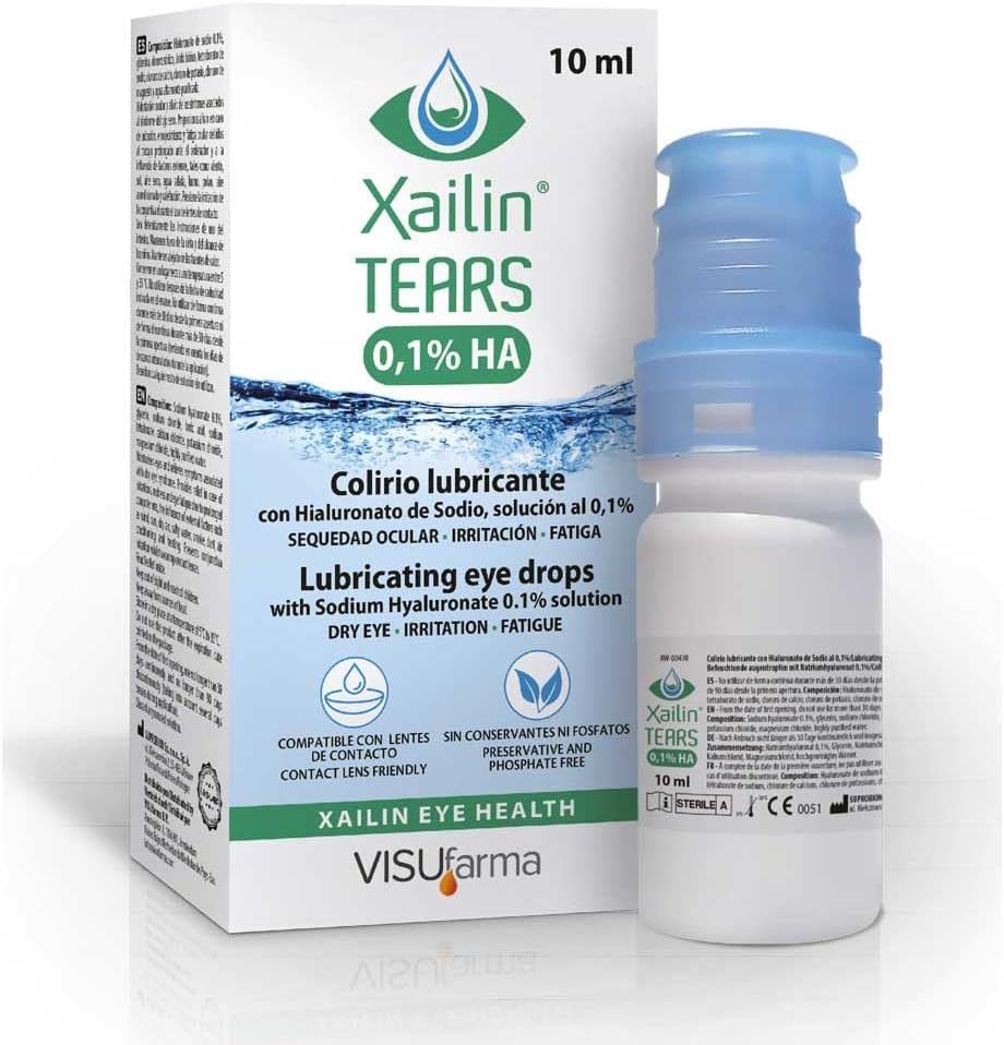 Xailin Tears 0.1% HA 10 Millilitres x3 Pack