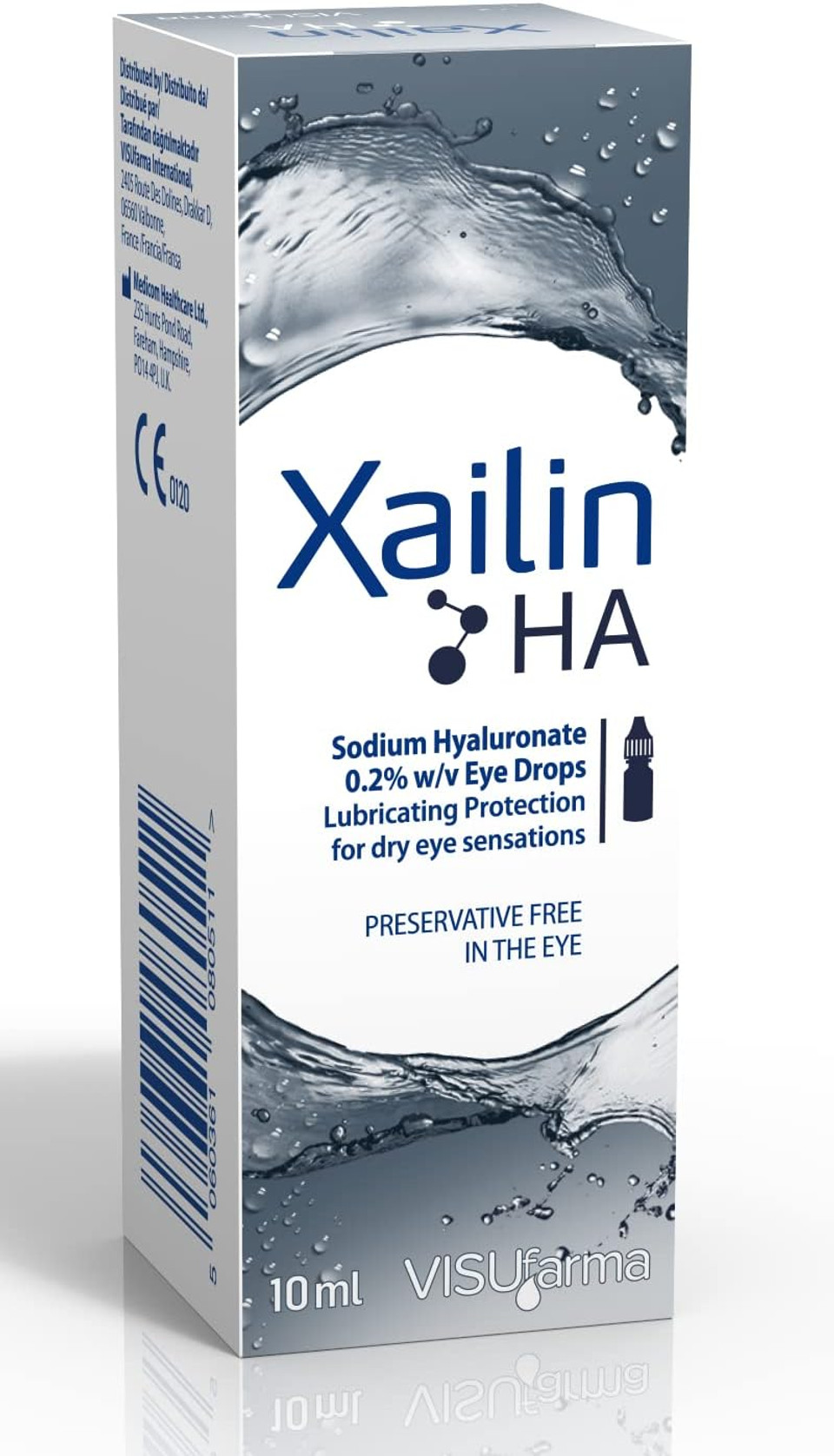 Xailin HA Eye Drops 10 Millilitres x3 Pack
