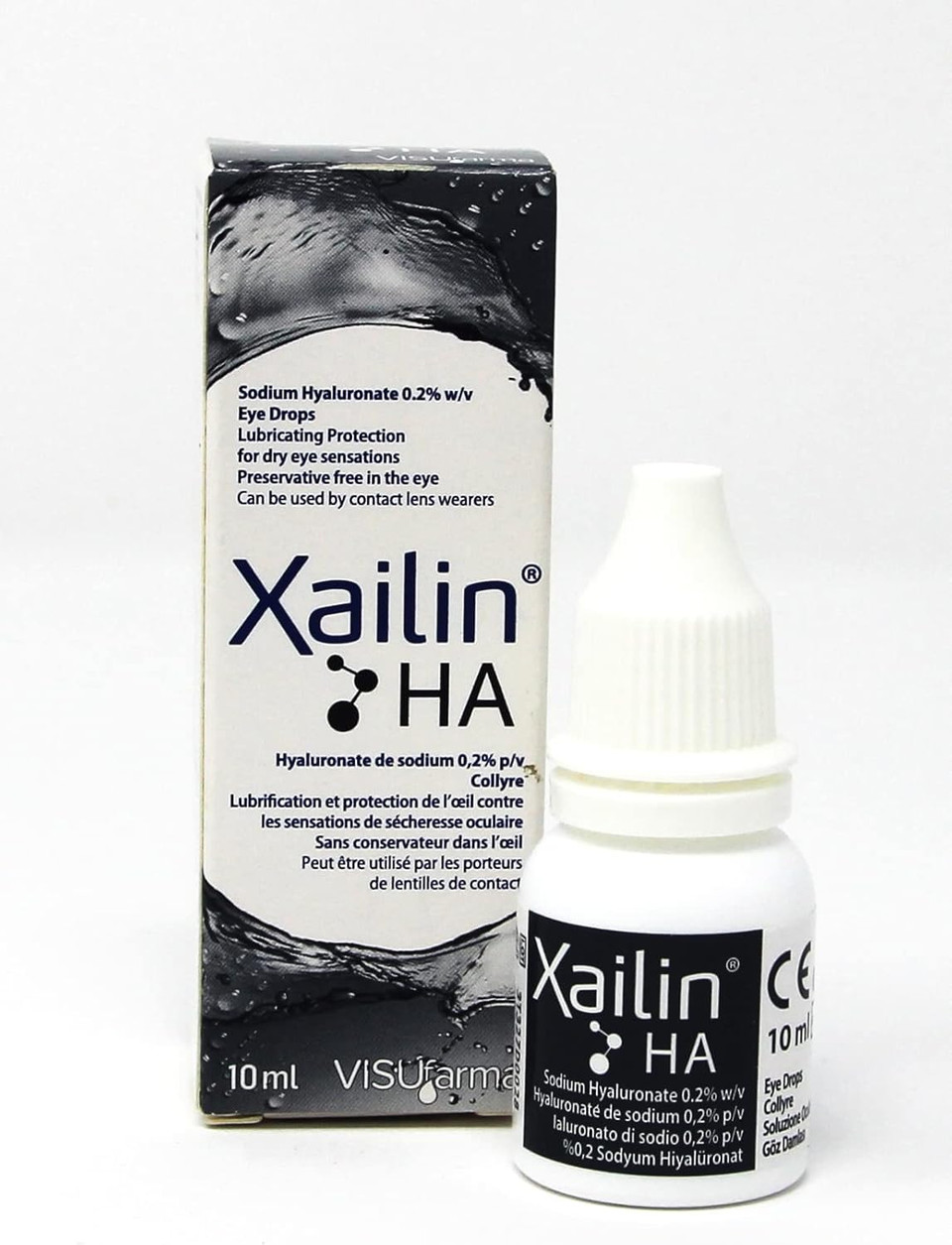 Xailin HA Eye Drops 10 Millilitres x3 Pack