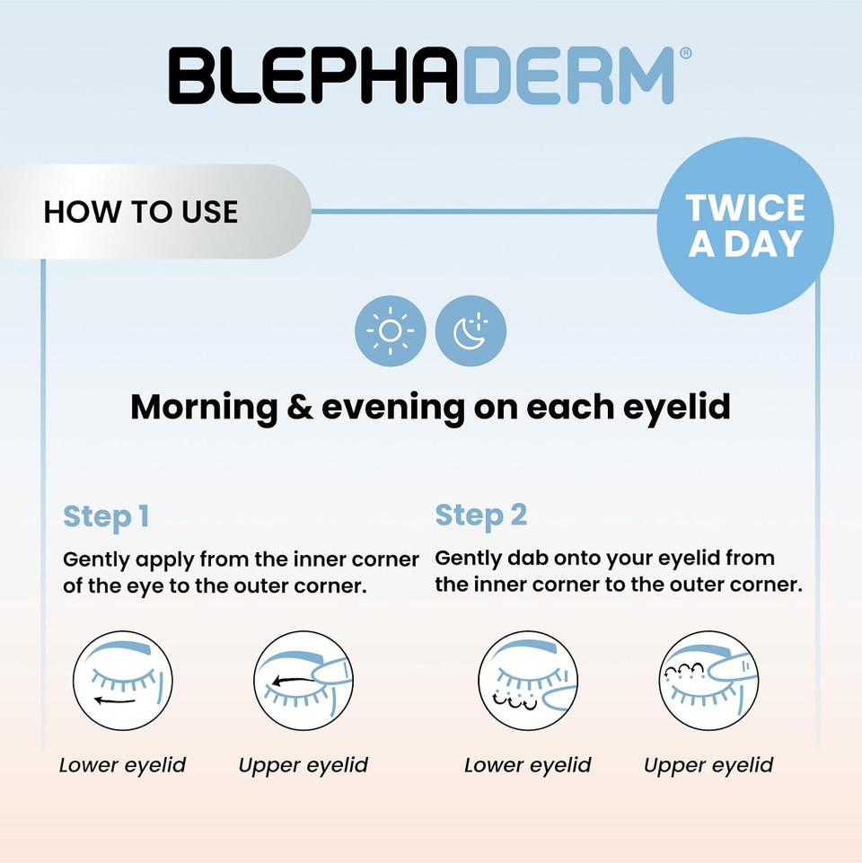 BLEPHADERM® Soothing Eyelid and Eye Contour Cream - Soothes, Protects, Repairs, Moisturises And Reduces Puffiness - for sensitive, dry, irritated, skin around the eye area. 40ml