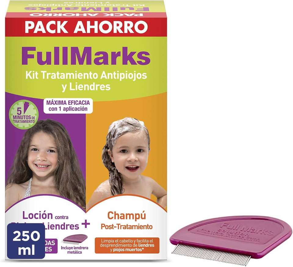 FULLMARKS Antipiojos y Liendres Champú 100ML + Loción 150ML