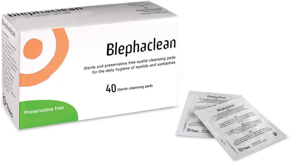 40 Blephaclean Sterile Eyelid Wipes For Blepharitis Freepost by Blephaclean