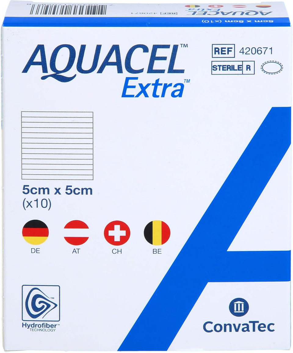 AQUACEL Extra 5x5 cm (Pack of 10) Dressings