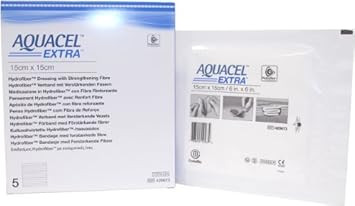 New and Improved AQUACEL? EXTRATM Hydrofiber? dressing 6 x 6 (Box of 5 dressings) by Aquacel