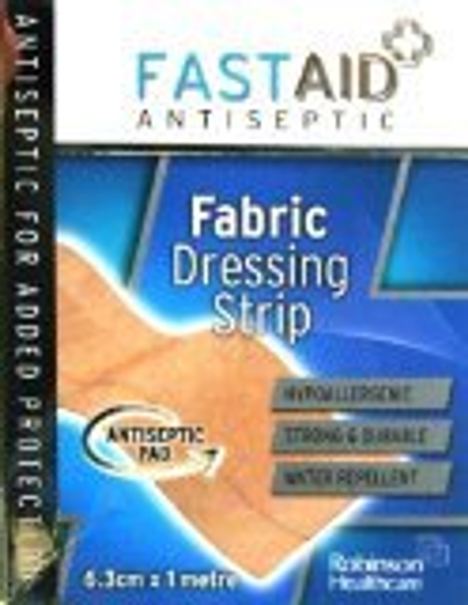 Fastaid+ Antibacterial Barrier Fabric Dressing Strip 6.3Cm X 1m, 4471