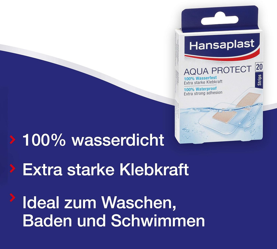 Hansaplast Aqua Protect Plasters 20 Strips