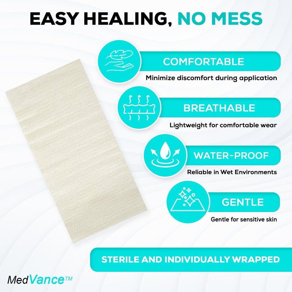 MedVance TM Alginate  Calcium Alginate Dressing 11 cm x 11 cm Box of 5 dressings