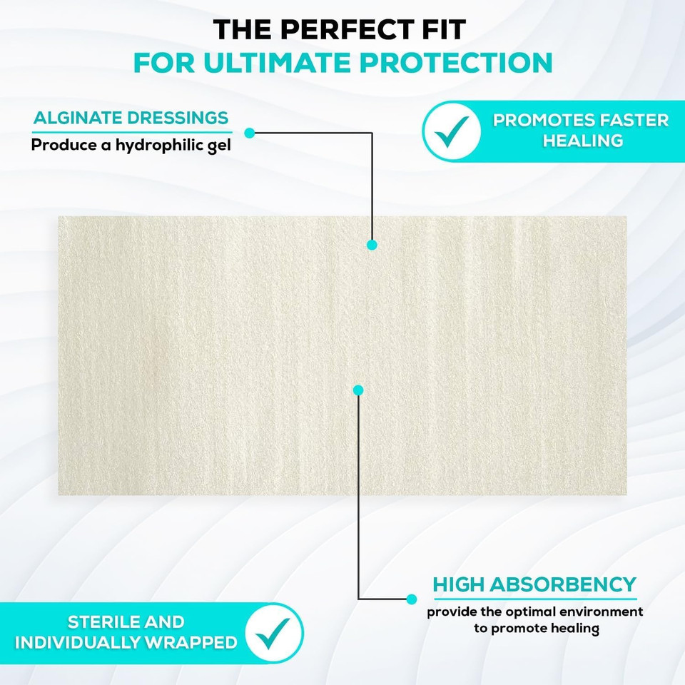 MedVance TM Alginate  Calcium Alginate Dressing, 30 cm Rope, Box of 5 dressings