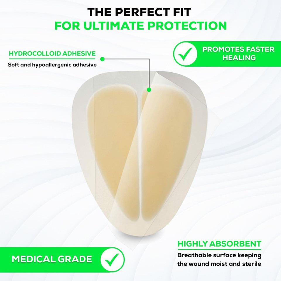 MedVance TM Hydrocolloid  Bordered Hydrocolloid Adhesive Dressing, Sacral, 15 cm x 17.5 cm Box of 5 DRESSINGS