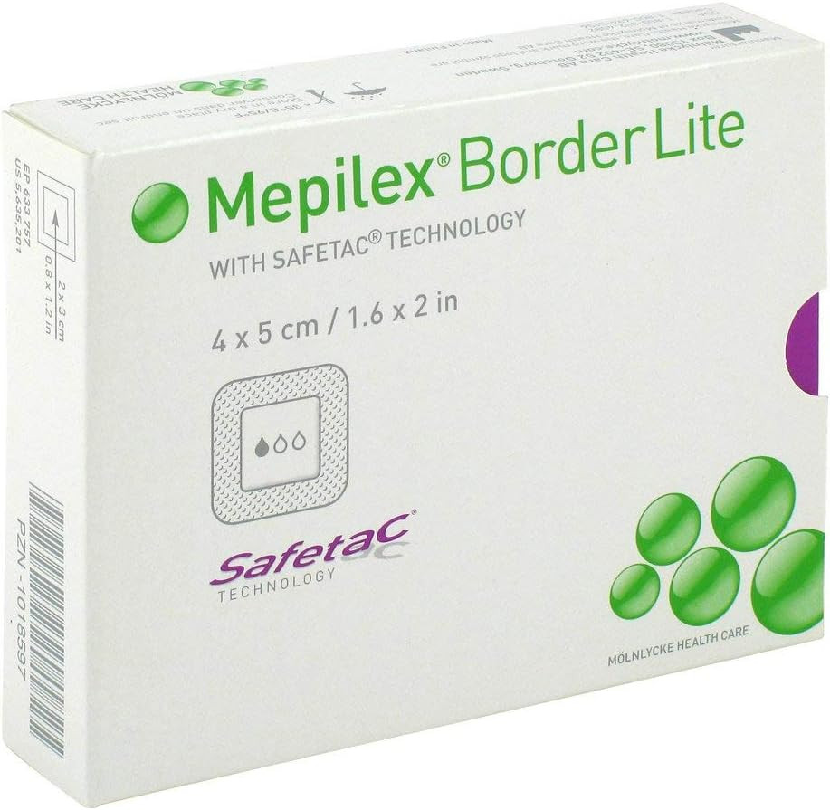Mepilex Border Lite dressing 10 cm x 10 cm sterile | 5 Dressings