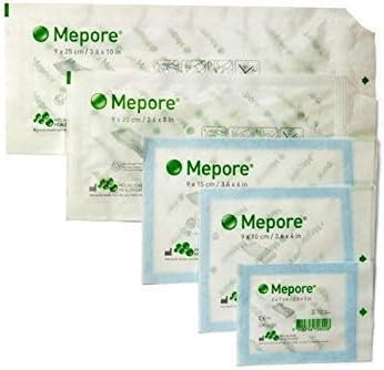 Mepore Film and Pad Self-Adhesive Dressing, 15 x 9 cm