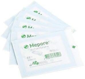 Mepore Sterile Absorbent Dressings 7cm x 8cm x5 Wounds Cuts Grazes 670700