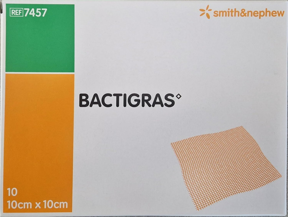 Bactigras Wound Dressing: Pack of 10, 10x10 cm - Effective and Sterile Care