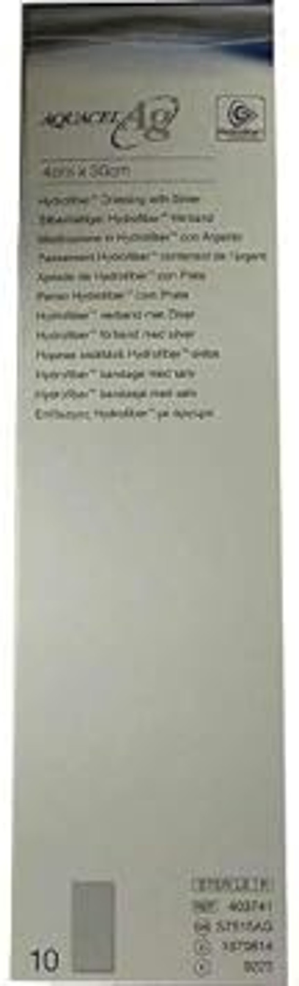 AQUACEL AG Hydraulic 4 x 30 cm Ofib Dressing with Silver Pack of 10 Packs