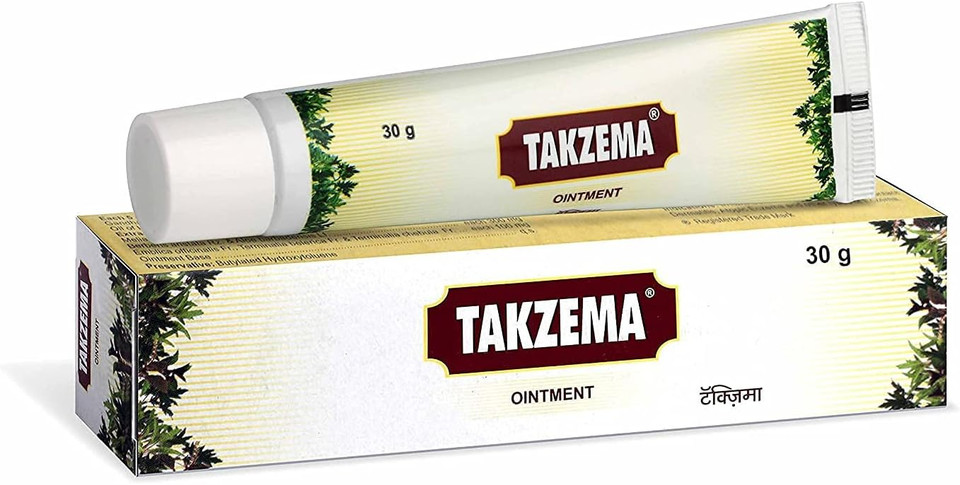 AOZA Charak Pharma Takzema Ointment for Skin Itching and Skin Redness - 30 GMS (Pack of 2)