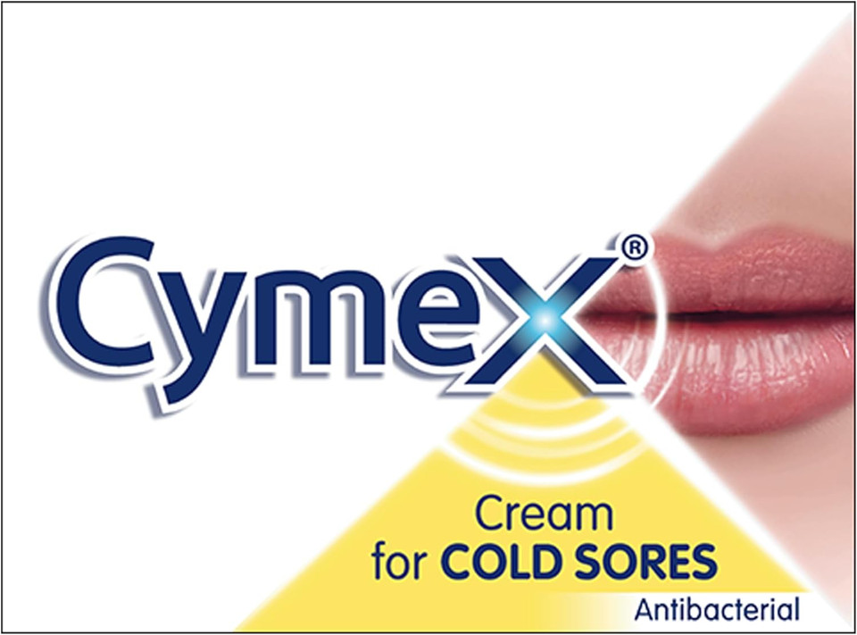 Cymex Cold Sore & Lip Cream - Triple Action Formula, 5gm | Fast Relief, Infection Control, Effective Healing for Painful Cold Sores & Dry Cracked Lips